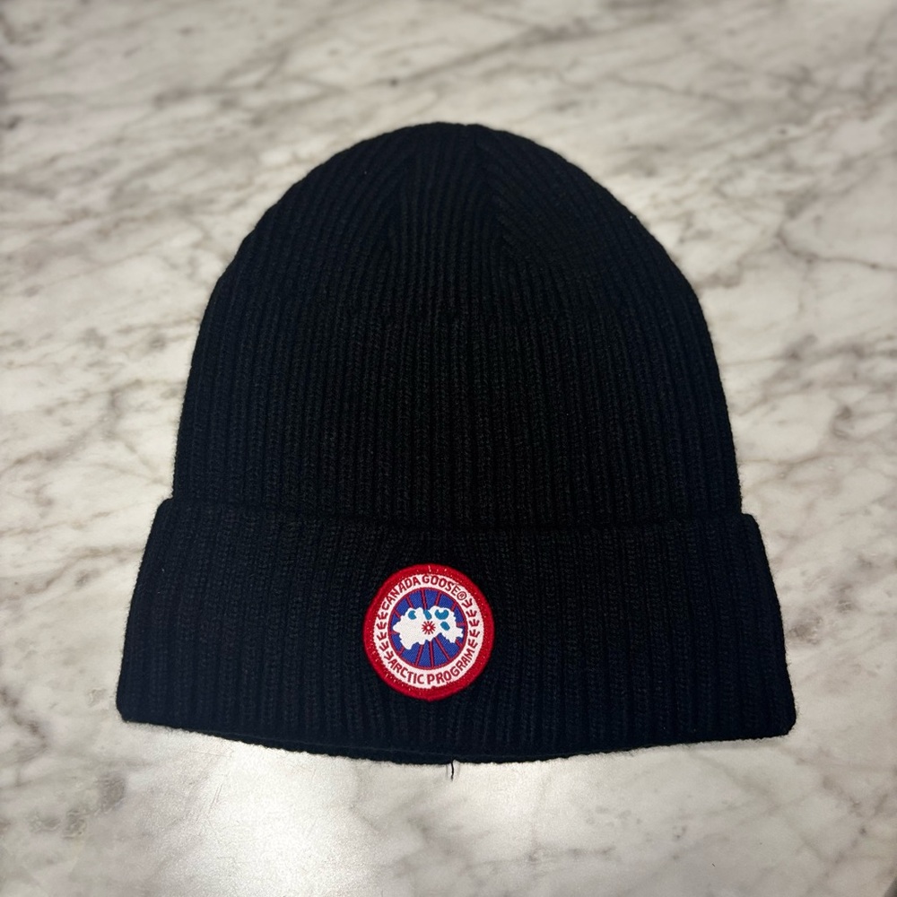 Canada goose black beanie